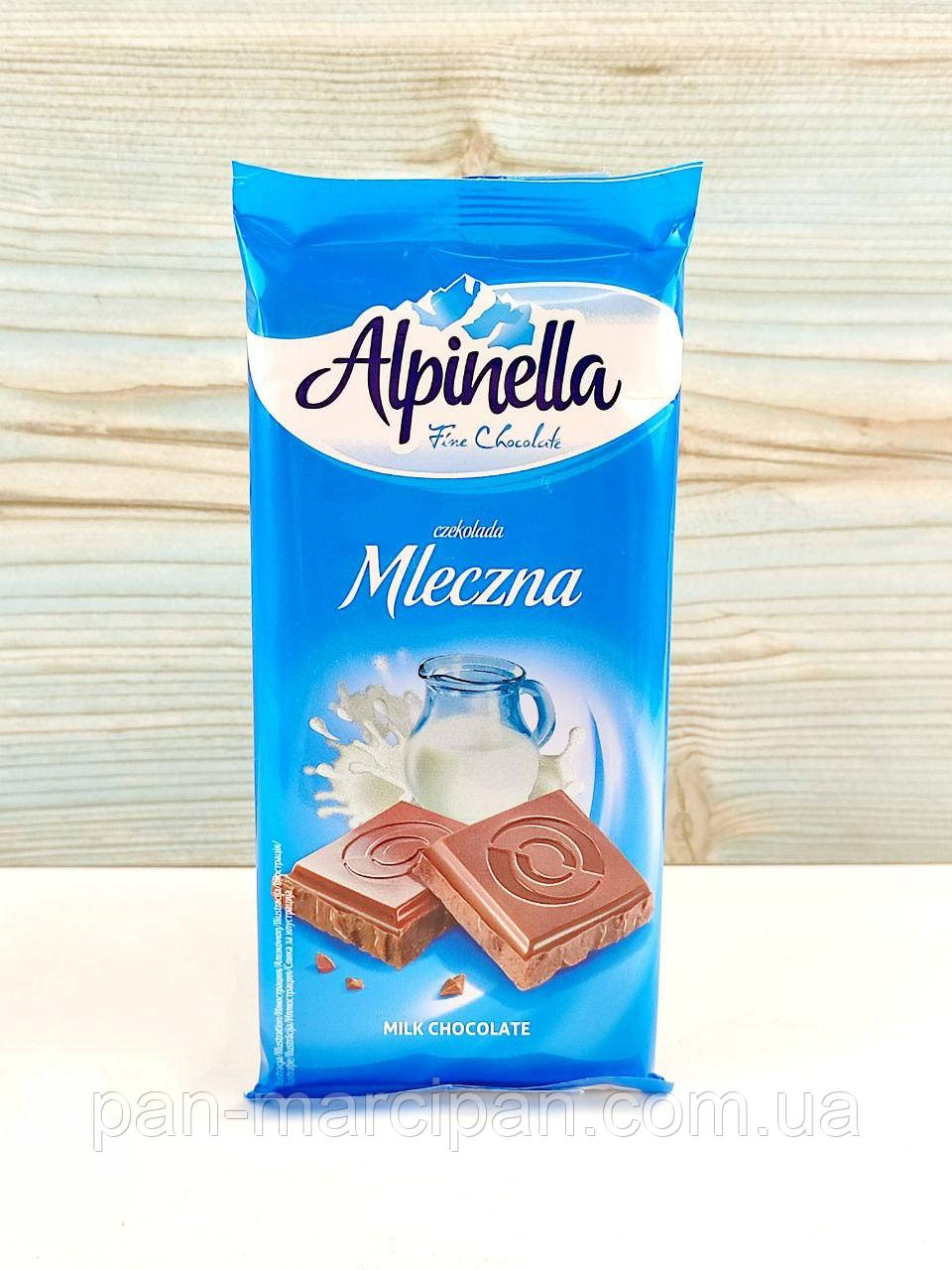 Молочний шоколад Alpinella czekolada Mleczna 90г Польща