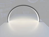 LED лампа арка мини бестеневая настольная белая