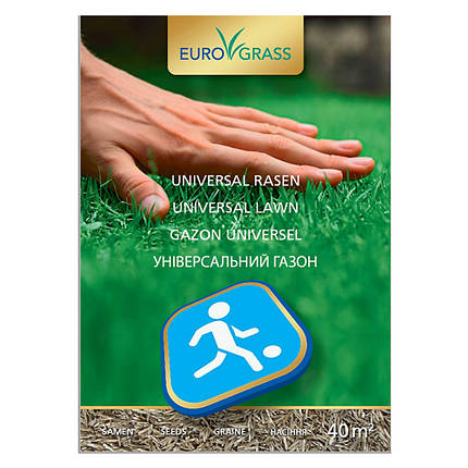 Газонна трава EuroGrass / Єврогресс DIY Universal lawn, універсальний газон 5 кг (DSV, Німеччина), фото 3
