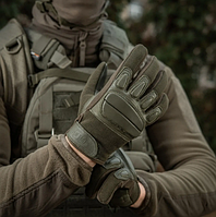 Перчатки тактические M-Tac Assault Tactical Mk.2 (S) Олива, перчатки из натуральной кожи BIMA