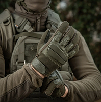 Перчатки тактические M-Tac Assault Tactical Mk.2 (M) Олива, перчатки из натуральной кожи BIMA