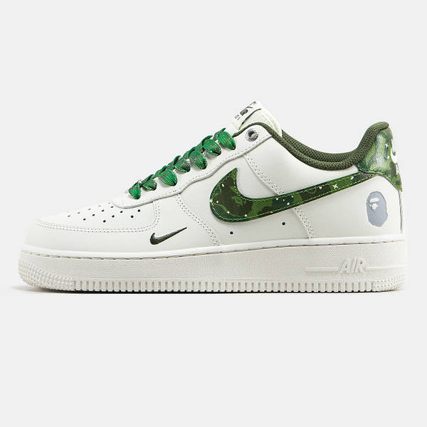 Nike Air Force 1 x BAPE White Green.