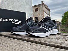 Чоловічі кросівки Saucony COHESION 17 S20944-100 Black White чорні з білим Оригінал, фото 3