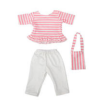 Одяг для ляльки Бебі Борн / Baby Born 40-43 см літній набір рожевий 8804