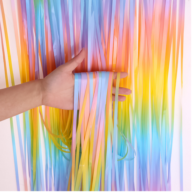 Шторка для фотозони "Макарун ассорті", 1х2 метри, фото 1