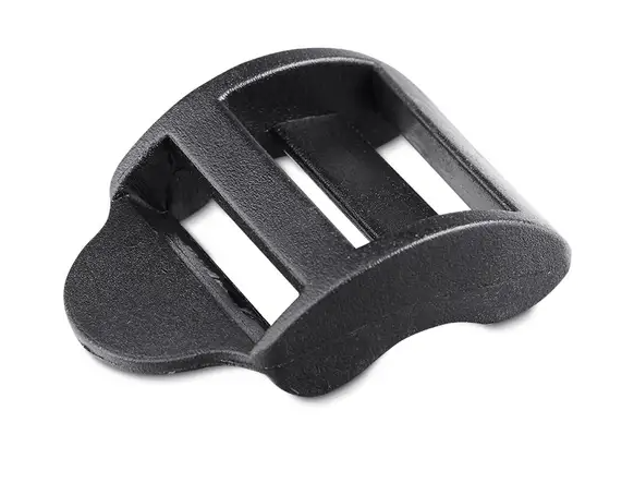 Пряжка затяжка пластикова 3-х щілинна 30 мм \ чорна \ пластик \1603, фото 1