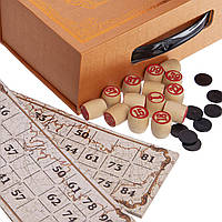Настольная игра лото в цветной картонной коробке Zelart IG-8820 цвет бронзовый sh