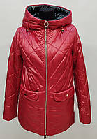 Куртка стьобана червона демісезонна Hannan Liuni H097