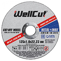 Круг отрезной для металла WELL CUT 125*1,0