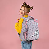 Рюкзак шкільний каркасний Kite Hello Kitty на зріст 115-130 см, 35x26x13.5 см, 880г Бежевий (HK24-555S), фото 2