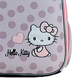 Рюкзак шкільний каркасний Kite Hello Kitty на зріст 115-130 см, 35x26x13.5 см, 880г Бежевий (HK24-555S), фото 8