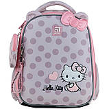 Рюкзак шкільний каркасний Kite Hello Kitty на зріст 115-130 см, 35x26x13.5 см, 880г Бежевий (HK24-555S), фото 3