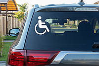 Наклейка на авто  " Знак інвалід  1"
