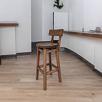 Високий стілець табурет зі спинкою Дублін для барів балконів власне виробництво 75 см