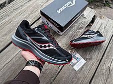 Чоловічі кросівки Saucony COHESION TR17 WIDE S20946-100 Black Lava чорні з червоним Оригінал, фото 3