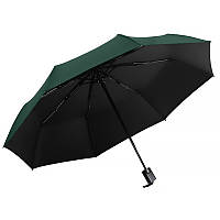 Мини-зонт UV Dark Green карманный от солнца дождя складной