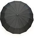 Зонт мужской черный 16 спиц "анти ветер", фото 8