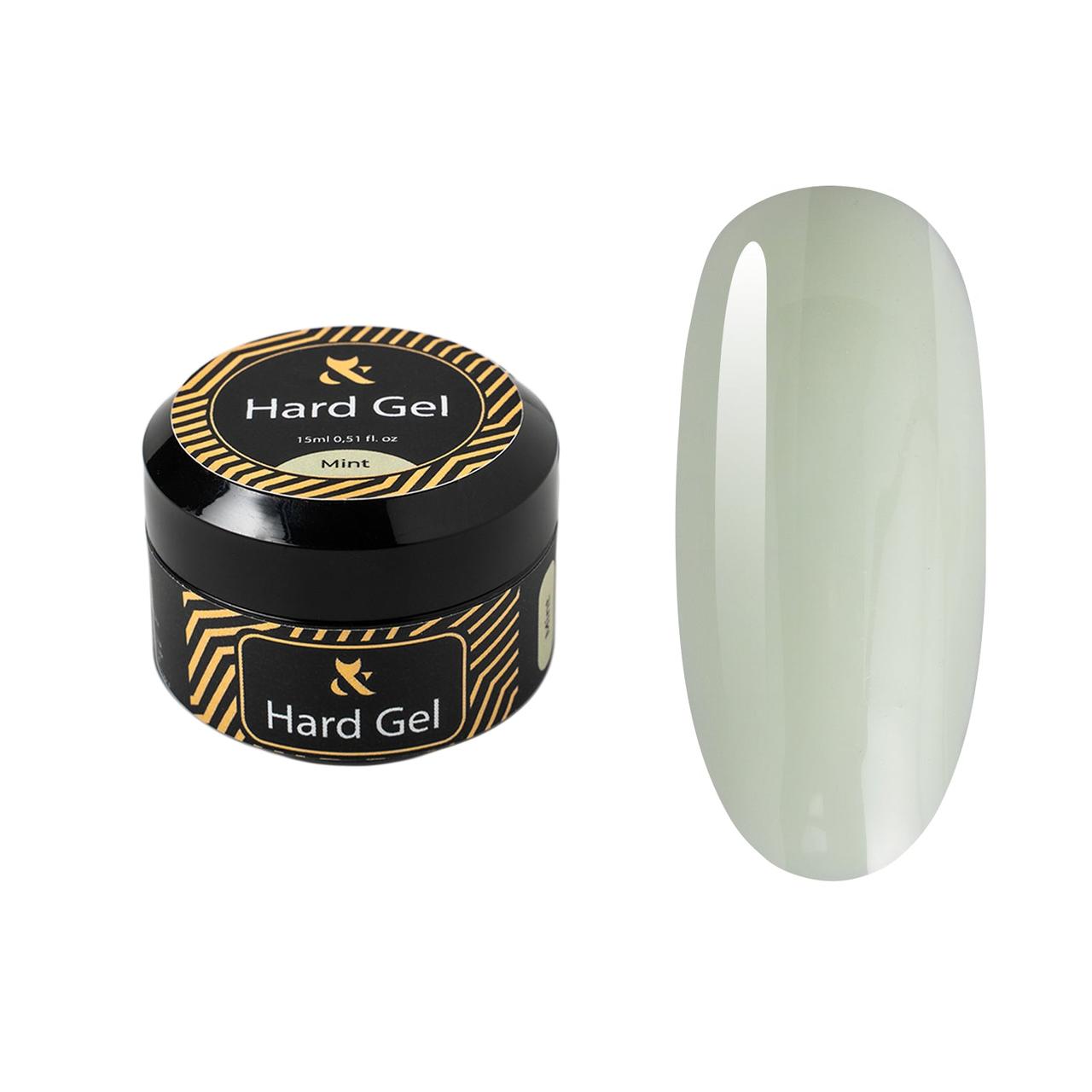 Гель для моделювання та зміцнення F.O.X Hard gel Cover Mint, 15 мл