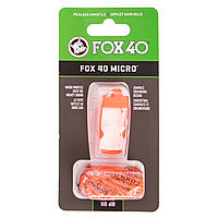 Свисток судейский пластиковый MICRO FOX40-MICRO цвет оранжевый sh