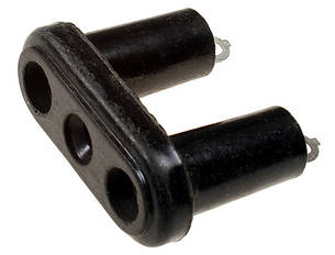 РД1-1 Розетка двополюсна чорна