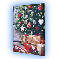 Картина за номерами зі світлодіодною підсвіткою Riviera Blanca Святковий настрій 40x50 см (ГР-002)