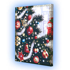 Картина за номерами зі світлодіодною підсвіткою Riviera Blanca Святкові вогні 40x50 см (ГР-003)