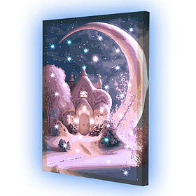 Картина за номерами зі світлодіодною підсвіткою Riviera Blanca Казкова ніч 40x50 см (ГР-007)