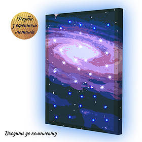 Картина за номерами зі світлодіодною підсвіткою Riviera Blanca Молочний шлях 40x50 см (ГР-009)