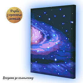Картина за номерами зі світлодіодною підсвіткою Riviera Blanca Зірковий горизонт 40x50 см (ГР-010)