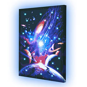 Картина за номерами зі світлодіодною підсвіткою Riviera Blanca Легенда Всесвіту 40x50 см (ГР-016)