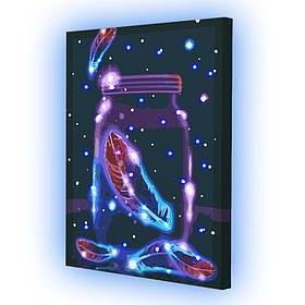 Картина за номерами зі світлодіодною підсвіткою Riviera Blanca Мрія 40x50 см (ГР-019)