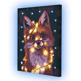 Картина за номерами зі світлодіодною підсвіткою Riviera Blanca Вогник 40x50 см (ГР-020)