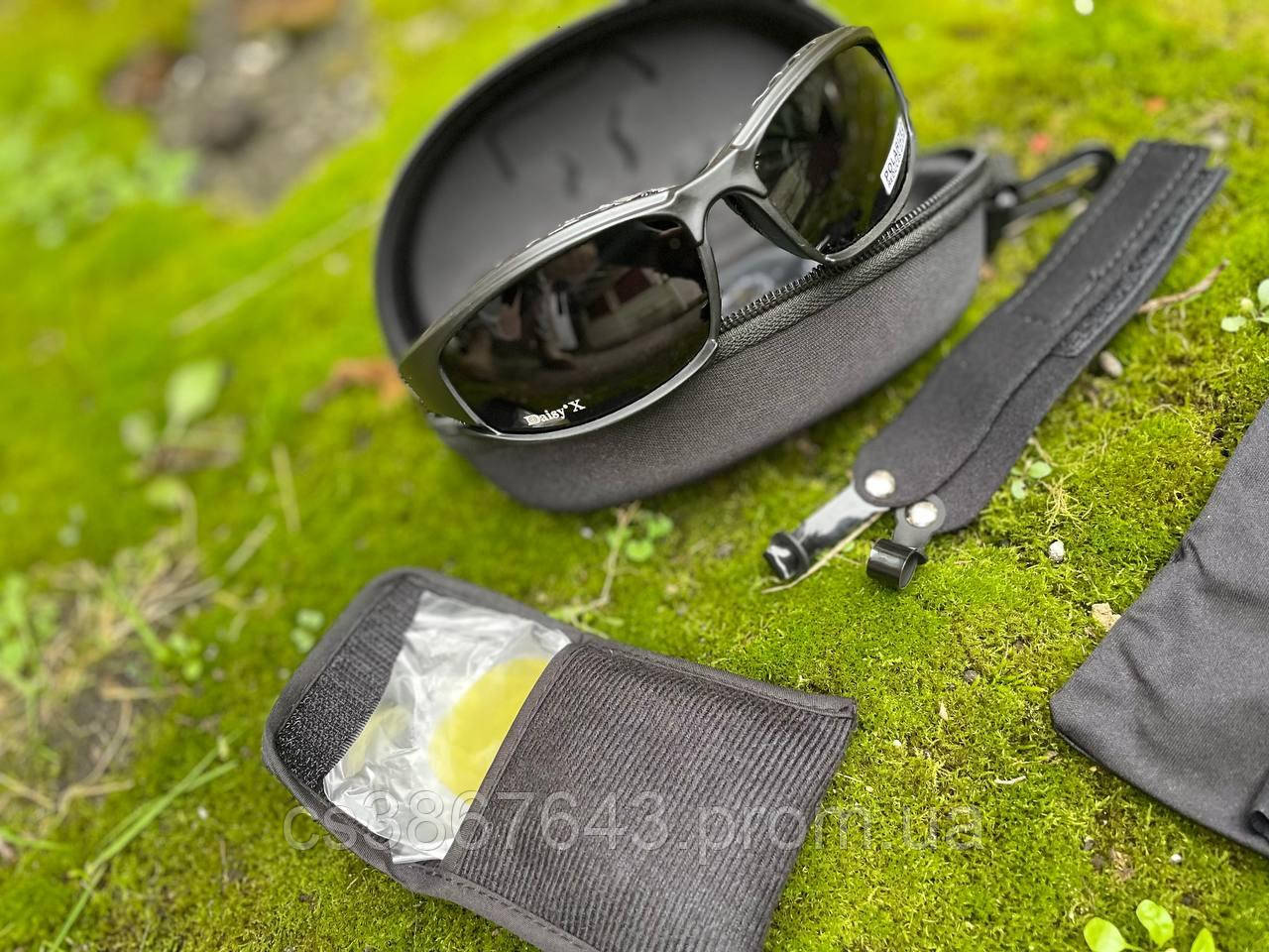 Тактические защитные очки Daisy X7 со сменными линзами/фильтрами из прочного поликарбоната - фото 3 - id-p2186715929