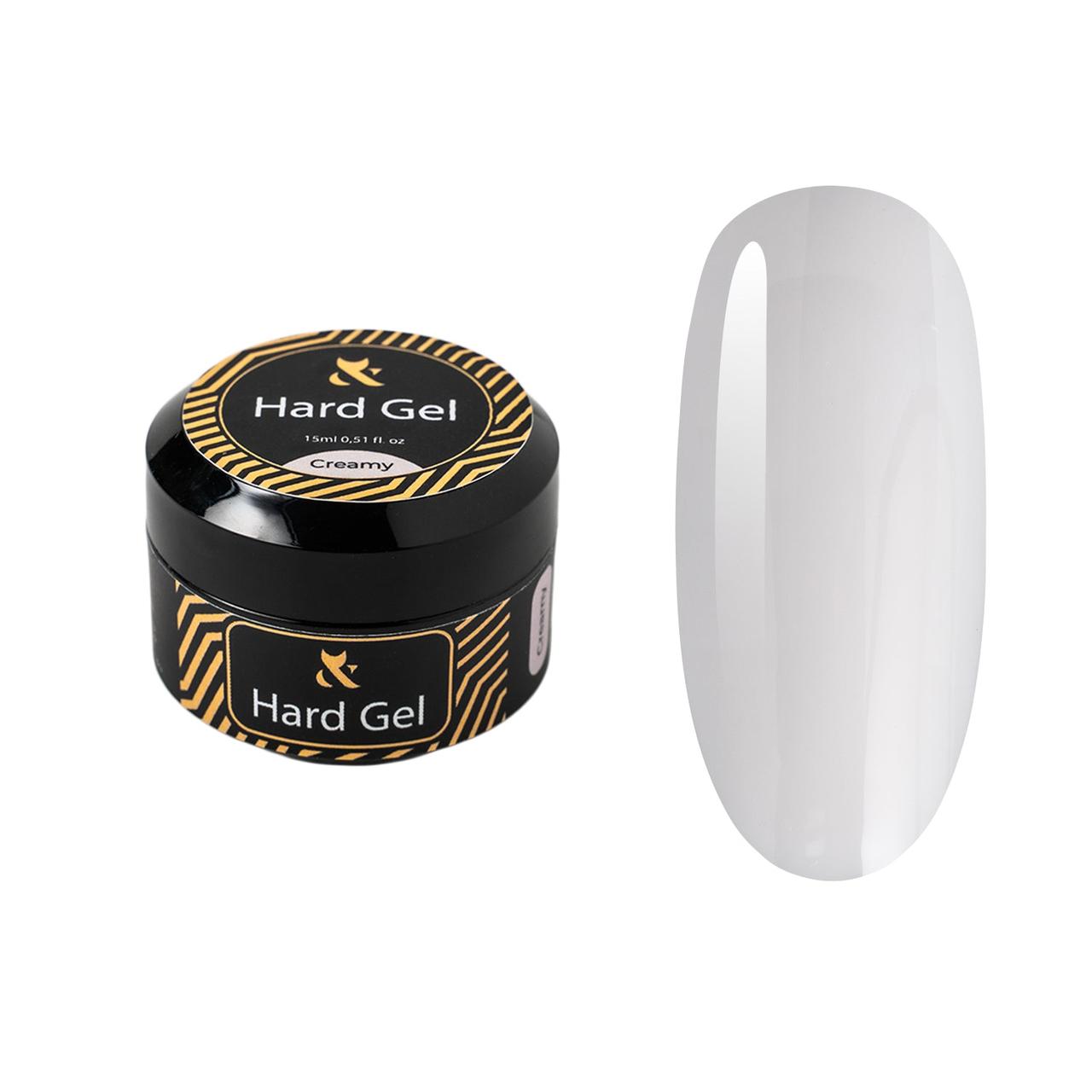 Гель для моделювання та зміцнення F.O.X Hard gel Cover Creamy, 15 мл