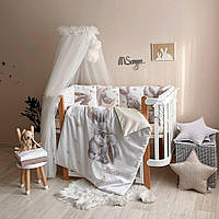 Комплект постільної білизни для новонародженого Magic Зайчика золото, колір бежевий