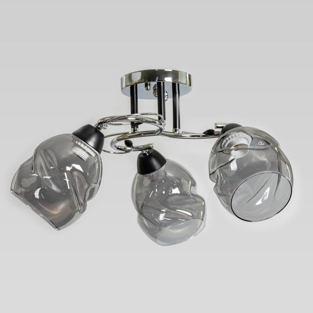 Люстра стельова на три плафони