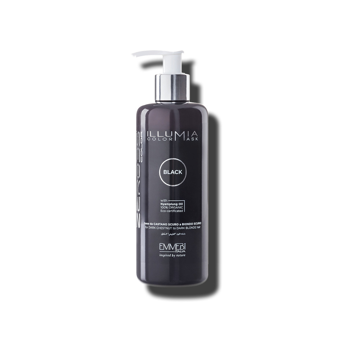 Сяюча тонуюча маска Emmebi ILLUMIA COLOR MASK, 300 ml Чорний (Black) (10918)