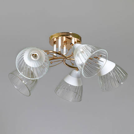 Люстра стельова на п'ять плафонів, фото 1