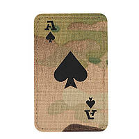 M-Tac нашивка Ace of Spades Laser cut Multicam / Black