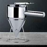 Диспенсер 1,2 л металевий, для заливки воску/шоколаду/тіста. + Ручка, підставка.