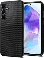 Чохол Spigen для Samsung Galaxy A55 5G - Liquid Air, Matte Black (ACS07526)