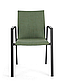 Стілець садовий з підлокітниками ODEON сірий / зелений, фото 2