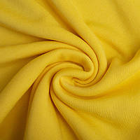 Ткань трикотаж трехнитка с начесом жовта