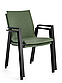 Стілець садовий з підлокітниками ODEON сірий / зелений, фото 8