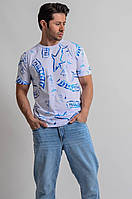 Чоловіча футболка Paul & Shark брендова футболка Пол Шарк біла bhs