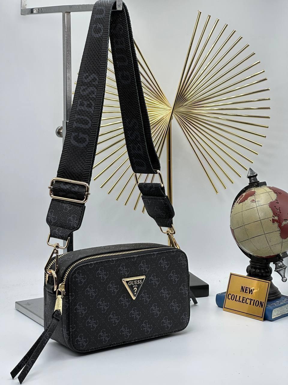 Жіноча сумка Гесс чорна Guess Black