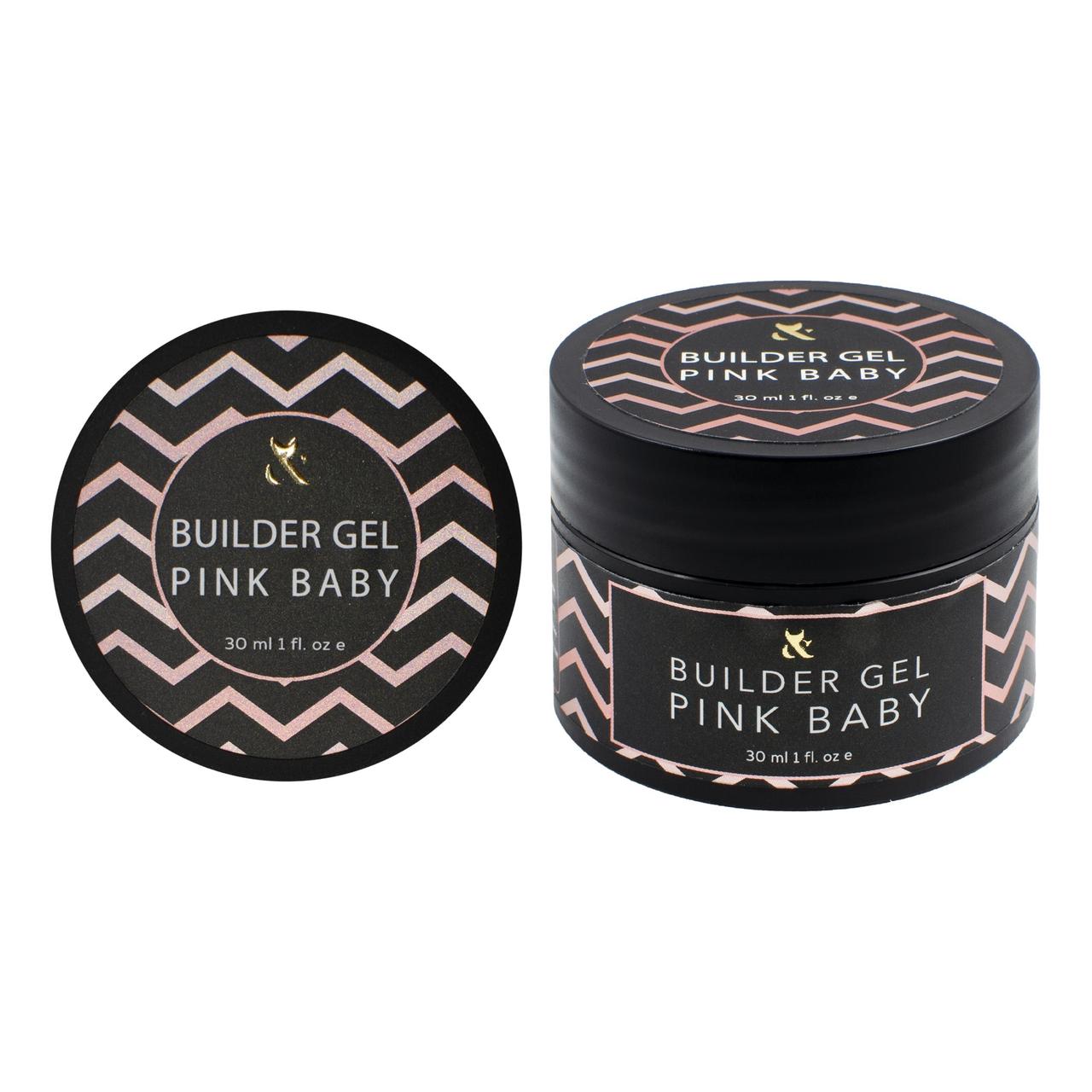 Гель для моделювання нігтів F.O.X. Builder Gel Cover Pink Baby, 15 мл