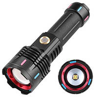 Ліхтар NIGHT VISION FLUORESCENCE G25 WHITE LASER LED PM30-TG 1х26650/3xAAA Power bank ЗУ Type-C zoom Box