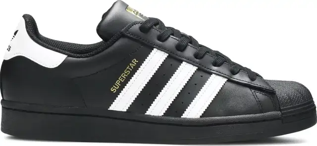 Adidas core black superstar 2025