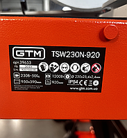 GTM Електроплиткоріз TSW230N-920 220В/1200Вт довжина різу 920мм, круг 230*25,4мм, фото 4